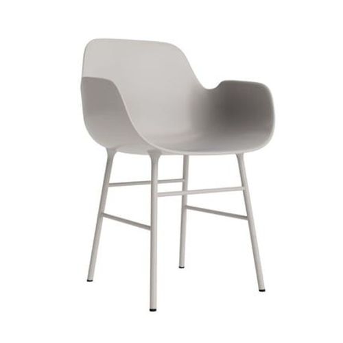 Normann Copenhagen - Fauteuil Form Avec Structure En Mtal - Normanncopenhagenformwarmgrey - Gris