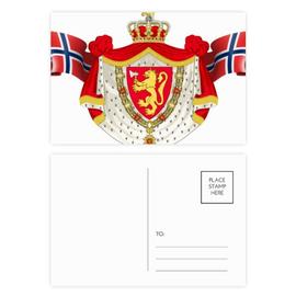 Norvege Pays Symbole Embleme National Carte Etablie pcs Carte Cote Postale Anniversaire Grace Rakuten