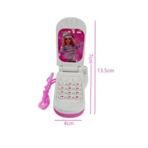 Nostalgie Classique Flip Cover Enfants Musique lectronique Luminescente Tlphone Portable Jouet Parent-Enfants Interactif Cadeau De Vacances--Random 1pcs