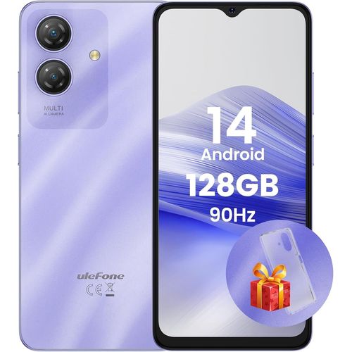 Note 21 Smartphone Pas Cher, Octa Core Android 14 128Go + 8Go/Tf 1To, 2.5D cran 6.56
