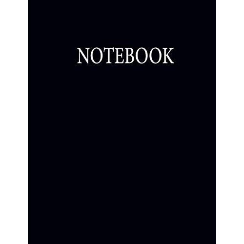 Notebook: Black Cover / Size : 8.5 X 11 Inches 120 Pages Lined Paper   de soliman, mariam ahmad  Format Broch 