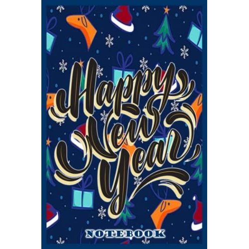 Notebook - Happy New Year 2022 Journal Notebook/Merry Christmas Journal Notebook 111: Best Christmas New Year Gift For Kids, Boys, Girls & Adults_6x9 In 114 College Ruled Lined Pages Book   de MANGINI, MELISSA  Format Broch 