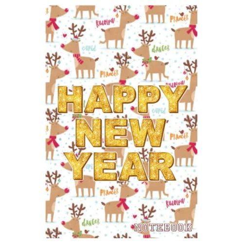 Notebook - Happy New Year 2022 Journal Notebook/Merry Christmas Journal Notebook 63: Best Christmas New Year Gift For Kids, Boys, Girls & Adults_6x9 In 114 College Ruled Lined Pages Book   de MANGINI, MELISSA  Format Broch 