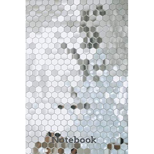 Notebook: Note For Writing, Drawing, Painting, For School, Diary, For Graphic Designers. Journal For Men And Women. Glass Mosaic Soft Cover. Lined Pages.   de BOOK, FUFA  Format Broch 