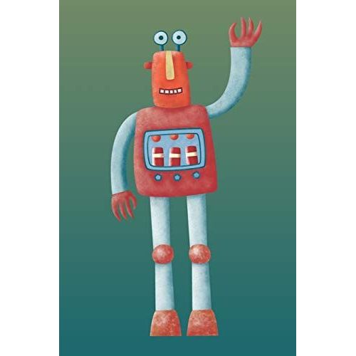 Notes: A Blank Squared Paper Journal With Friendly Retro Robot Cover Art   de Squirrell, Nic  Format Broch 