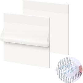 Feuilles de notes autocollantes, Post Sticky It Notes, amovibles,  transparentes