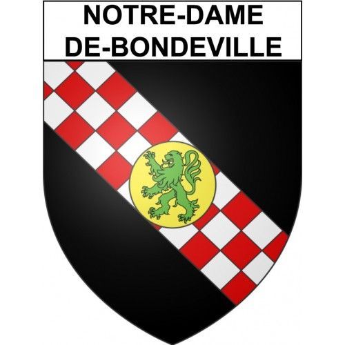Notre-Dame-De-Bondeville 76 Ville Stickers Blason Autocollant Adhsif - 8 Cm