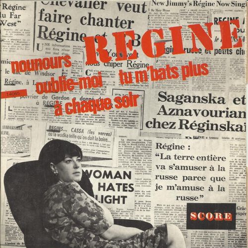 Nounours (J. Mareuil, Charles Aznavour) 2'54 - Tu M'bats Plus (J. Mareuil, C. Aznavour) 2'50 / Oublie-Moi (B. Mivhel, Henri Salvador) 1'50 - A Chaque Soir (R. Bernet, P. Viallet, A. Migiani) 2'45 - Rgine