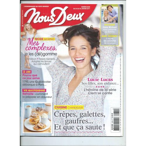 Nous Deux 24/01/2017 Lucie Lucas, Brigitte Bardot, Eddy Mitchell, Jenifer, Cline Dion, Nolwenn Lery, Gad Elmaleh, Chimne Badi & Julie Zenatti, David Pujadas, Marianne James, Frank Michael, Stromae