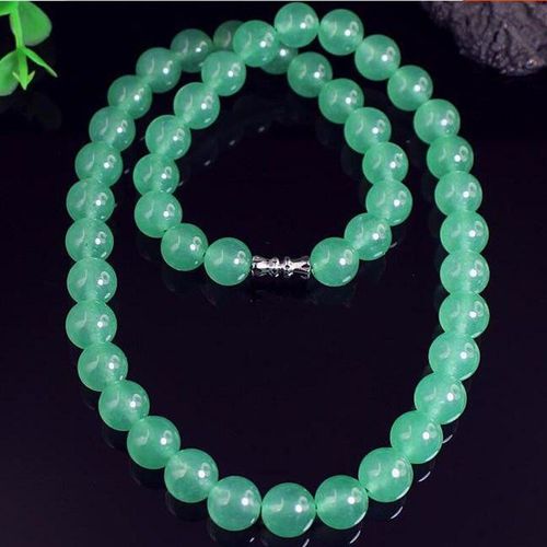 Nouveau Collier De Bijoux  La Mode Pour Femmes, En Jade Vert, Dongle, Peut tre tendu, Chane De Chandail
