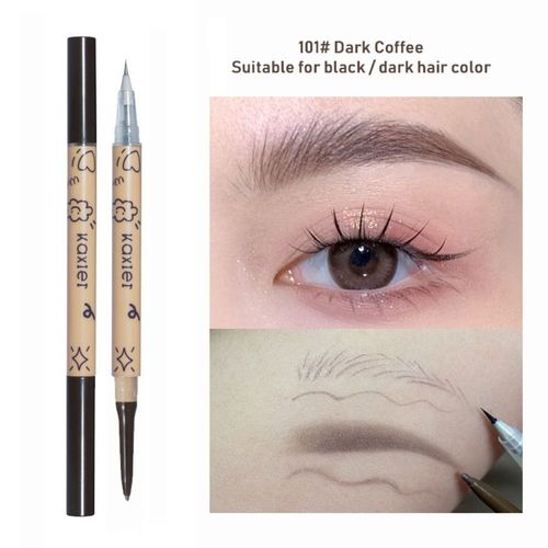 Nouveau Crayon De Tatouage 2 En 1  Double Tte, Liquide, Rsistant  La Sueur, Facile  Colorier, Stylo  Gel Pour Sourcils, Ultra Fin