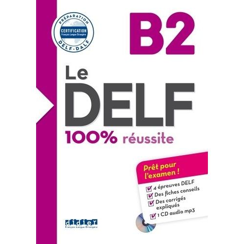 Le Delf B2 100% Russite (1 Cd Audio Mp3)    Format Grand Format 