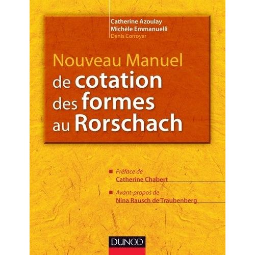 Nouveau Manuel De Cotation Des Formes Au Rorschach    Format Broch 