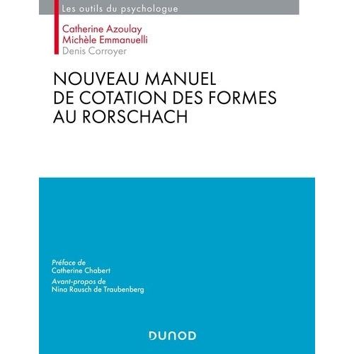 Nouveau Manuel De Cotation Des Formes Au Rorschach    Format Grand Format 