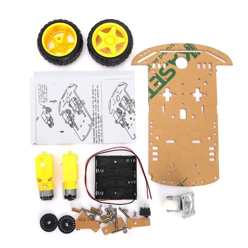 Nouveau moteur pour kit de robot intelligent encodeur de vitesse batterie chssis de voiture pour Arduino