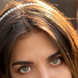 IYOU Bandeau De Princesse En Cristal Blanc Avec Fleur Et Perles - Accessoires De Cheveux Pour Mariée - Pour Filles Et Demoiselles D'honneur