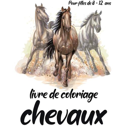 Nouveau non déballéLivre de coloriage chevaux, pour filles de 8-12 ans