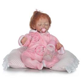 Poupees Realiste De Couchage Nouveau Ne Bebe Fille Avec Rose Piece Costume Silicone Bebe Reborn Poupee Nouveau Populaire 42 Cm Rakuten