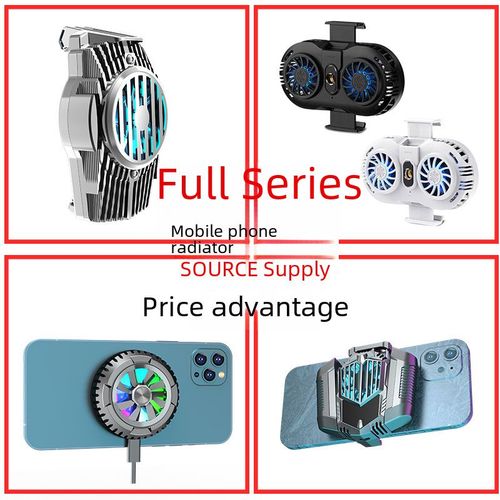 Nouveau Radiateur De Telephone Portable Semi-Conducteur Refroidissement Congele Refroidi A L'eau H15 Radiateur Chaud De Jeu Rechargeable Pour Telephone Portable, Couleur Du Produit: Radiateur En Direct X107 [Avec Support]