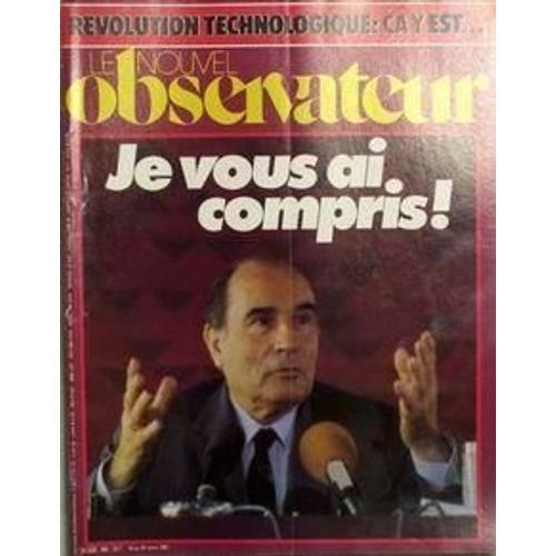 Nouvel Observateur (Le) N 958 Du 18/03/1983 - Revolution Technologique - Ca Y Est. Je Vous Ai Compris.
