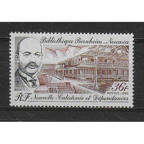 Nouvelle-Caledonie 1982 : Bibliothque Bernheim De Nouma : Vue Du Btiment : Timbre  36 F. Multicolore Neuf **