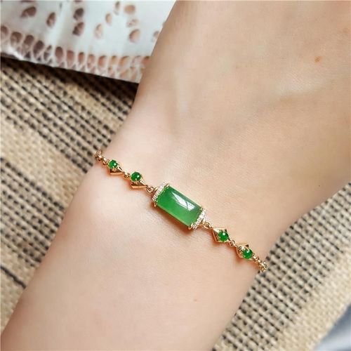 Nouvelle Colonne De Jade Vert Soleil Incruste En Argent, Original, Avec Bracelet Rond Oeuf Vert Complet, Breloque lgante, Rtro Cratif, Bijoutier En Argent