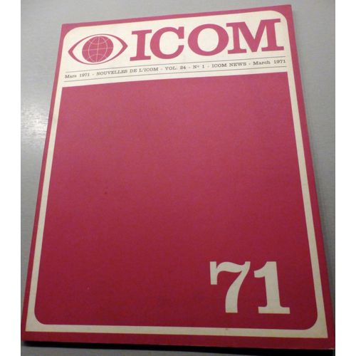 Nouvelles De L'icom Vol 24 N 1