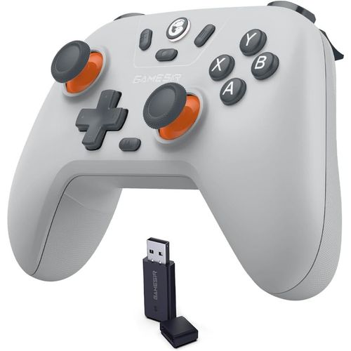 Nova Lite Wireless Controller - 2.4g & Bluetooth Gamepad For Windows Pc, Iphone, Android, Switch & Steam Deck - Hall Effect Triggers, Turbo Function, Rumble Vibration (Ash Gray)
