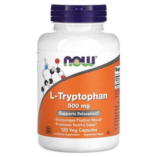 Now Foods L-Tryptophane, 500 Mg, 120 Capsules Vgtariennes