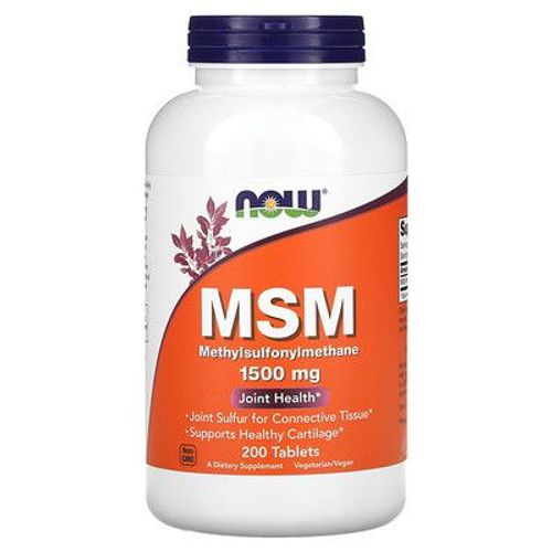 Now Foods Msm, 1 500 Mg, 200 Comprims