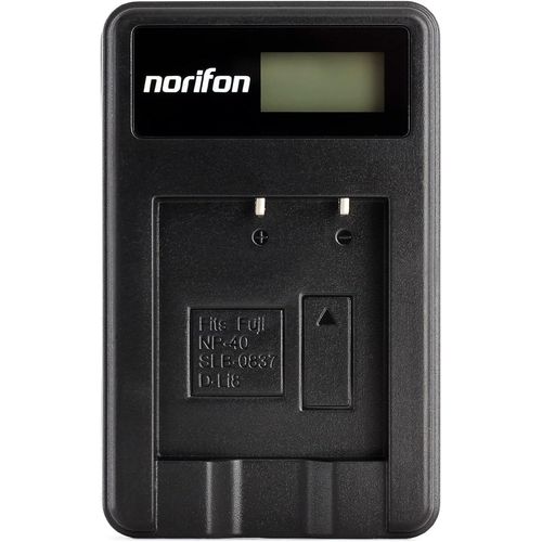 NP-40 LCD USB Chargeur pour Fujifilm FinePix F402, F403, F420, F455, F460, F470, F480, F610, F650, F700, F710, F810, F811, J50, V10, Z1, Z2 Camra et Plus