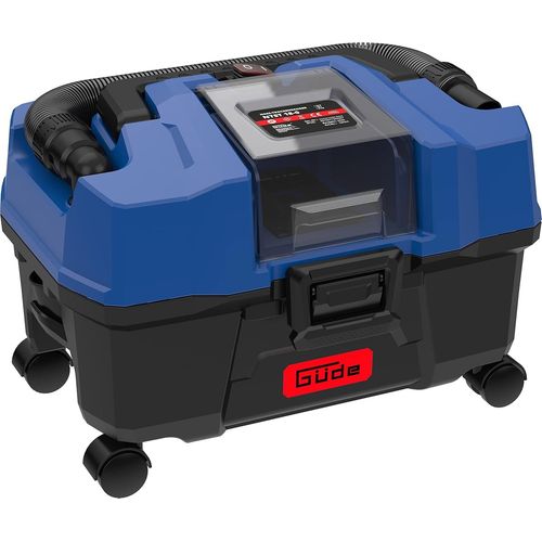 Ntst 18-0 Aspirateur Sec Et Humide Sans Fil (18 V, Rservoir De 10 L, 4 Roulettes Pivotantes, Suceur Pour Sol Et Plat, Filtre, Sans Batterie Ni Chargeur), Bleu/Noir