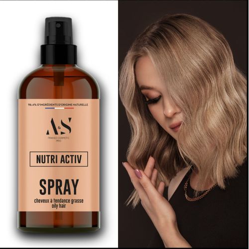 Nutri Activ Spray Professionnel 200ml Formule Unique Pour Cheveux  Tendance Grasse, Pellicules Et/Ou Sans Volume. Formule Ddies Aux Cheveux Et Cuirs Chevelus Sensibles Et  Tendance Grasse.