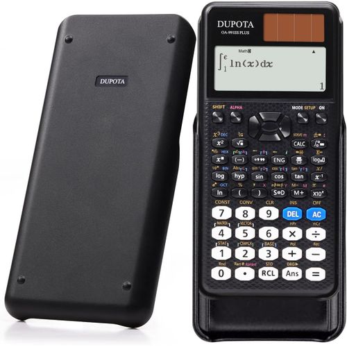 Oa-991es Plus Ii Calculatrice Scientifique 417 Fonctions,2 Lignes,10 + 2 Chiffres,Batterie Solaire,Idale Pour Les lves Du Secondaire Et Les Enseignants,Noir