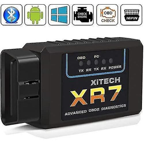 Obd2 Dispositif De Diagnostic De Voiture, Obd2 Bluetooth Carly Adaptateur Obd Ii Outil De Scanner De Diagnostic De Voiture, Elm327 Vcds Lecteur De Code Universel Sans Fil Pour Bmw Ford V