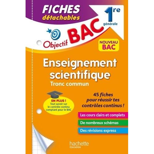 Enseignement Scientifique 1re Gnrale - Tronc Commun   de Binz Pierre  Format Poche 