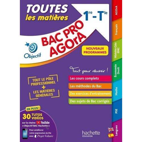 Toutes Les Matires 1re Et Tle Bac Pro Agora   de Prost Alain  Format Beau livre 