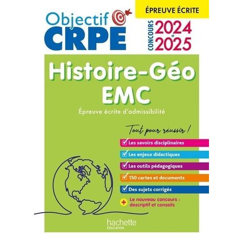 Histoire-Gographie, Emc - Epreuve crite D'admissibilit    Format Grand Format 