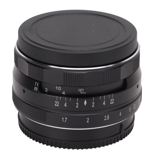 Objectif Meike 35 mm f/1.7 a grande ouverture, monture APS-C M4/3, objectif fixe a focale fixe manuel pour Olympus E PL1