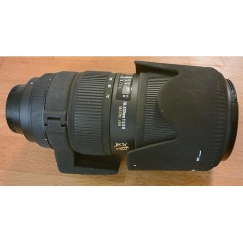 Objectif pour Nikon SIGMA EX APO DG 70-200 mm 1 : 2.8 II