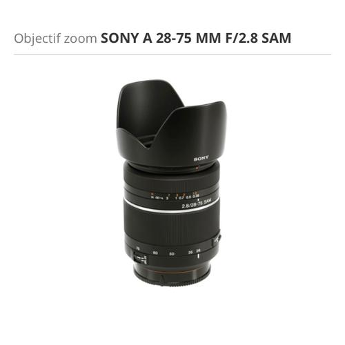 Objectif Sony A 28-75 mm f/2.8 SAM