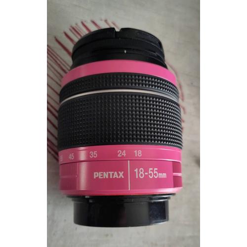 Objectif zoom Pentax SMC DA AL WR 18-55mm f/3.5-5.6 Pink rose tropicalis + Kenko Filtre d'objectif 58 mm PRO1D NX Protecteur avec cadre fin