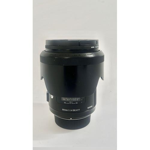 Objectif sigma 50 MM / 1.4 DG HSM monture Nikon