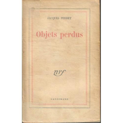 Objets Perdus   de Jacques Perret 