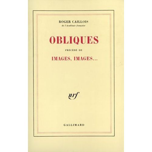 Obliques / Images, Images...  