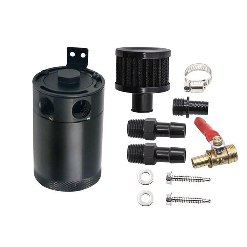 Occ41+ Vanne De Vidange D'Huile Pices Auto 2 Trous Carafe D'Huile Respirante Avec Filtre  Air Car Modification Pot De Respiration D'Huile Pot De Recirculation Des Gaz D'chappement Double Haut