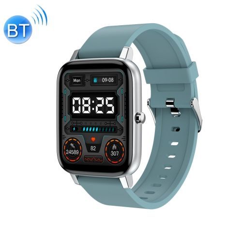 Ochstin 5h80 cran Carr De 1,69 Pouces Bracelet En Silicone Frquence Cardiaque Surveillance De L'oxygne Dans Le Sang Montre Intelligente Bluetooth - Bleu Lac