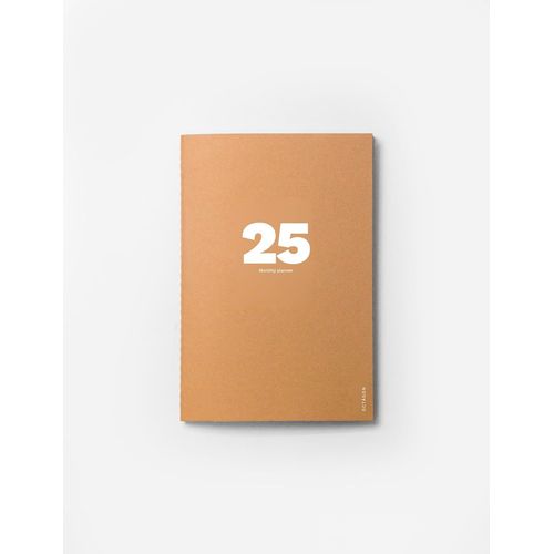 Octgon Design Petit Planificateur Mensuel 2025 De Janvier  Dcembre 2025 Format A5 Format A5 Papier Kraft Couverture Souple