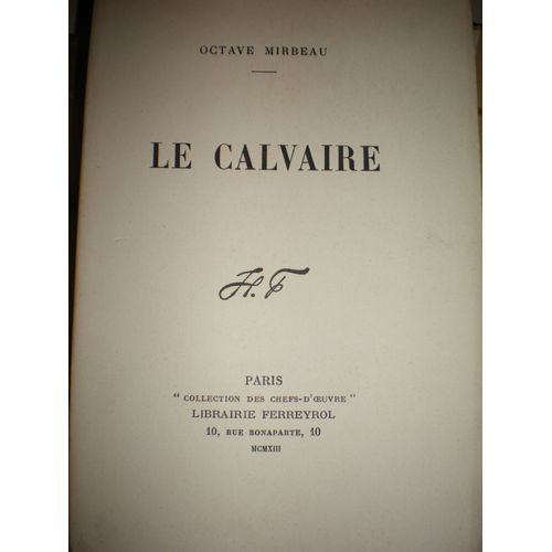 Le Calvaire   de octave mirbeau