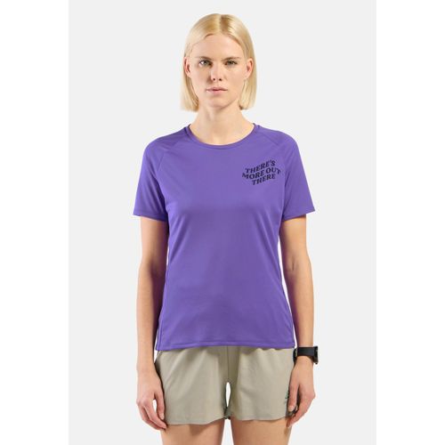 Odlo T-Shirt De Running Imprim Essentials Tmot Pour Femme, Xs, Purple